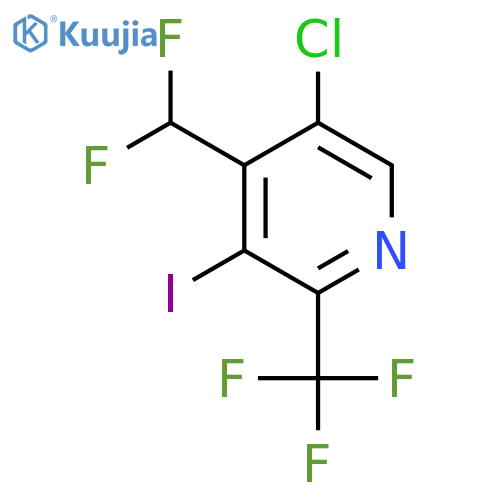 5-Chloro-4-(difluoromethyl)-3-iodo-2-(trifluoromethyl)pyridine structure