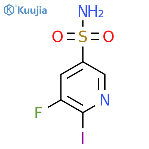 3-Fluoro-2-iodopyridine-5-sulfonamide structure