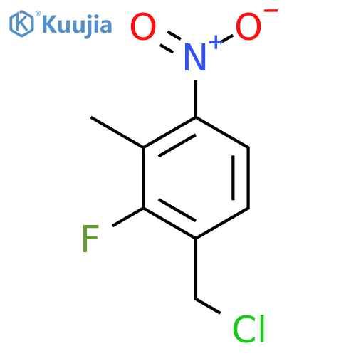 2-Fluoro-3-methyl-4-nitrobenzyl chloride structure