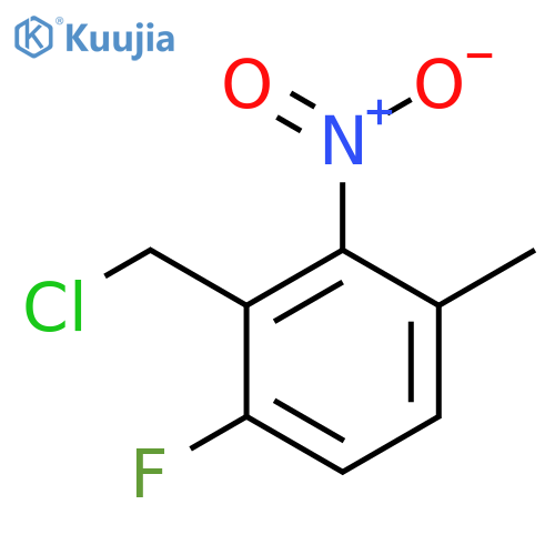 6-Fluoro-3-methyl-2-nitrobenzyl chloride structure