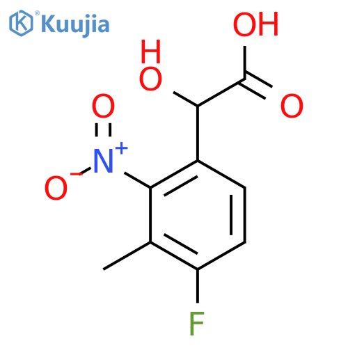 4-Fluoro-3-methyl-2-nitromandelic acid structure