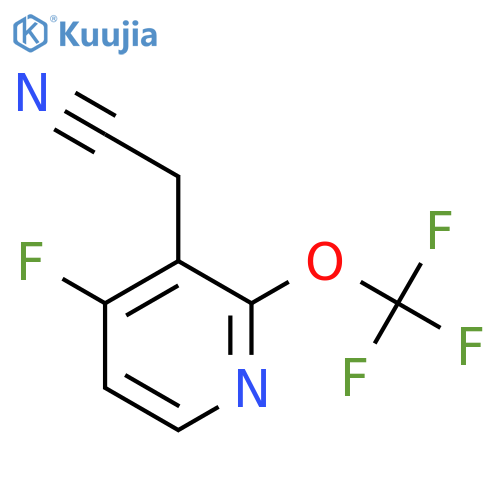 4-Fluoro-2-(trifluoromethoxy)pyridine-3-acetonitrile structure