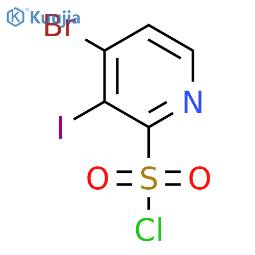 4-Bromo-3-iodopyridine-2-sulfonyl chloride structure
