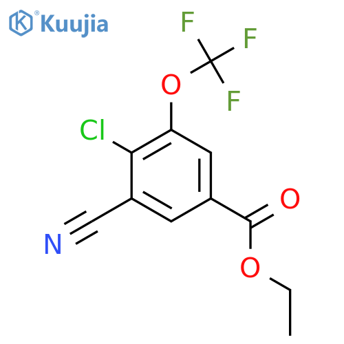Ethyl 4-chloro-3-cyano-5-(trifluoromethoxy)benzoate structure