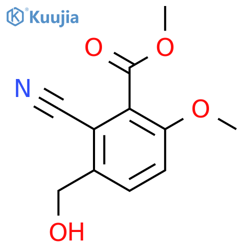 Methyl 2-cyano-3-hydroxymethyl-6-methoxybenzoate structure