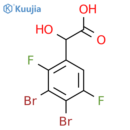3,4-Dibromo-2,5-difluoromandelic acid structure
