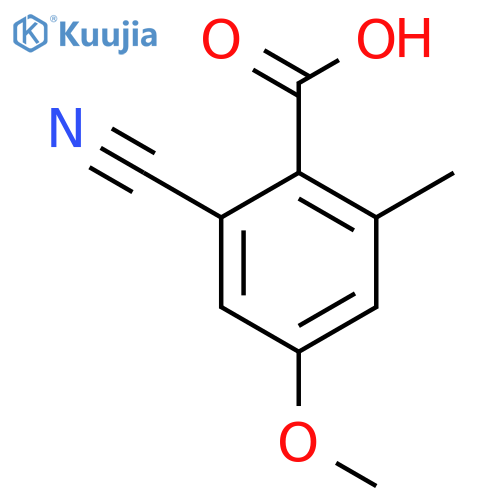 2-Cyano-4-methoxy-6-methylbenzoic acid structure