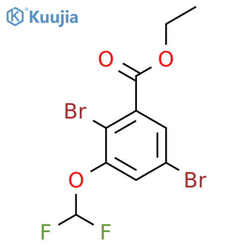 Ethyl 2,5-dibromo-3-(difluoromethoxy)benzoate structure