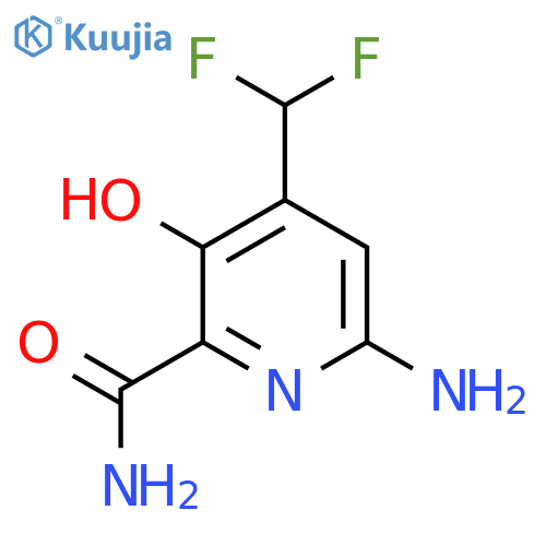 6-Amino-4-(difluoromethyl)-3-hydroxypyridine-2-carboxamide structure