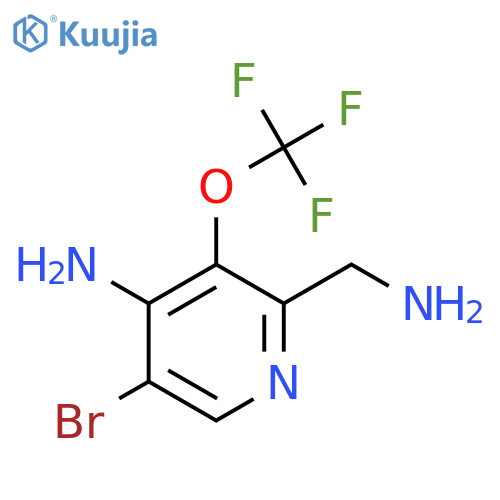 4-Amino-2-(aminomethyl)-5-bromo-3-(trifluoromethoxy)pyridine structure