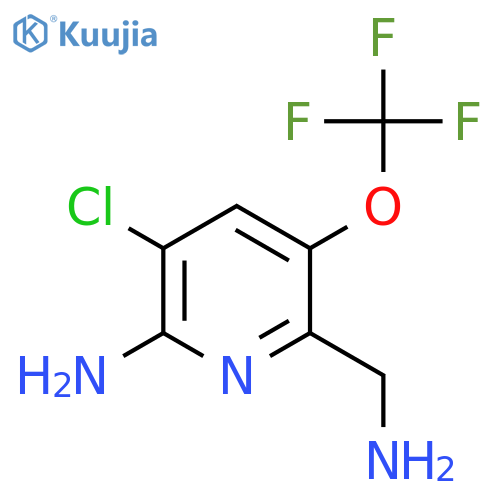 2-Amino-6-(aminomethyl)-3-chloro-5-(trifluoromethoxy)pyridine structure
