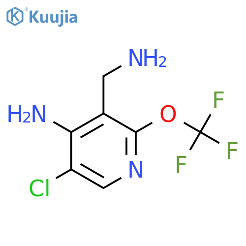 4-Amino-3-(aminomethyl)-5-chloro-2-(trifluoromethoxy)pyridine structure