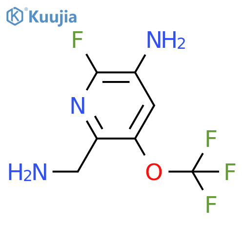 3-Amino-6-(aminomethyl)-2-fluoro-5-(trifluoromethoxy)pyridine structure