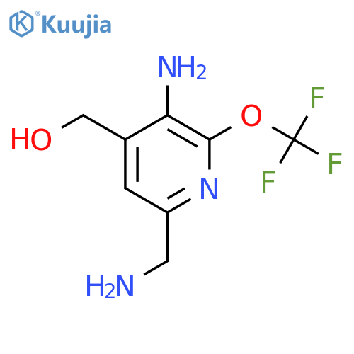3-Amino-6-(aminomethyl)-2-(trifluoromethoxy)pyridine-4-methanol structure