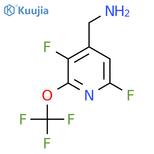4-(Aminomethyl)-3,6-difluoro-2-(trifluoromethoxy)pyridine structure