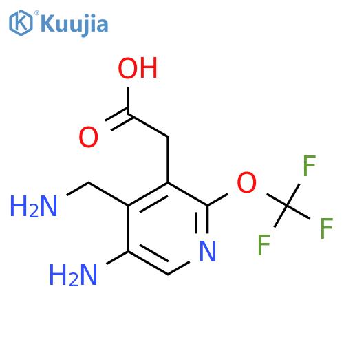 5-Amino-4-(aminomethyl)-2-(trifluoromethoxy)pyridine-3-acetic acid structure