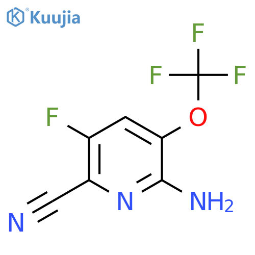 2-Amino-6-cyano-5-fluoro-3-(trifluoromethoxy)pyridine structure