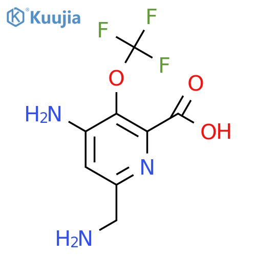 4-Amino-6-(aminomethyl)-3-(trifluoromethoxy)pyridine-2-carboxylic acid structure