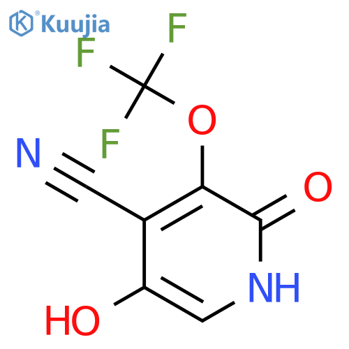 4-Cyano-2,5-dihydroxy-3-(trifluoromethoxy)pyridine structure