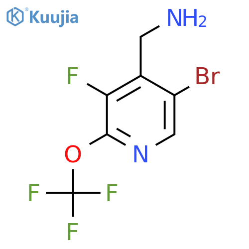 4-(Aminomethyl)-5-bromo-3-fluoro-2-(trifluoromethoxy)pyridine structure