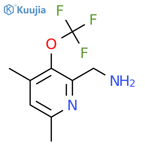 2-(Aminomethyl)-4,6-dimethyl-3-(trifluoromethoxy)pyridine structure