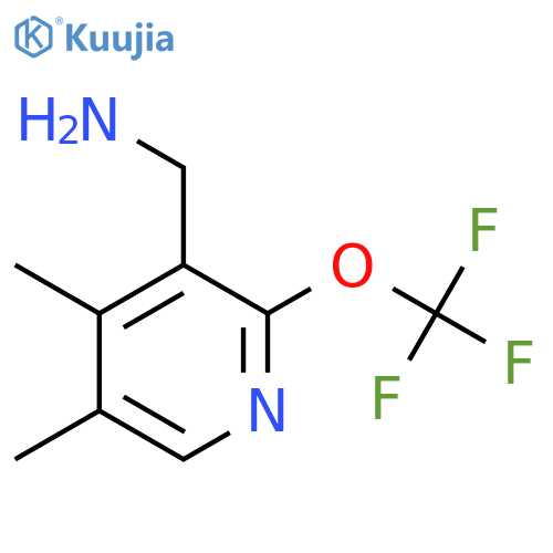 3-(Aminomethyl)-4,5-dimethyl-2-(trifluoromethoxy)pyridine structure
