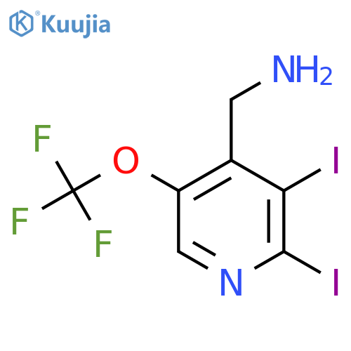 4-(Aminomethyl)-2,3-diiodo-5-(trifluoromethoxy)pyridine structure