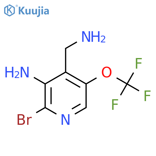 3-Amino-4-(aminomethyl)-2-bromo-5-(trifluoromethoxy)pyridine structure