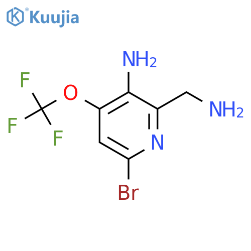 3-Amino-2-(aminomethyl)-6-bromo-4-(trifluoromethoxy)pyridine structure