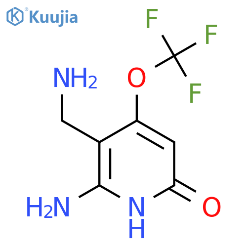 2-Amino-3-(aminomethyl)-6-hydroxy-4-(trifluoromethoxy)pyridine structure