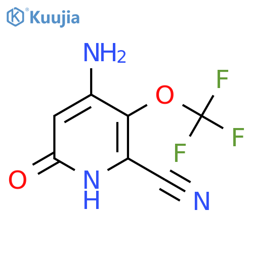 4-Amino-2-cyano-6-hydroxy-3-(trifluoromethoxy)pyridine structure