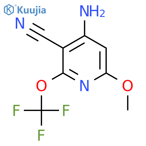 4-Amino-3-cyano-6-methoxy-2-(trifluoromethoxy)pyridine structure