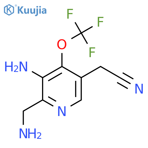 3-Amino-2-(aminomethyl)-4-(trifluoromethoxy)pyridine-5-acetonitrile structure