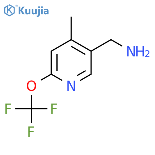 5-(Aminomethyl)-4-methyl-2-(trifluoromethoxy)pyridine structure