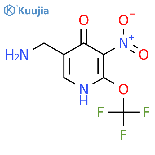 5-(Aminomethyl)-4-hydroxy-3-nitro-2-(trifluoromethoxy)pyridine structure