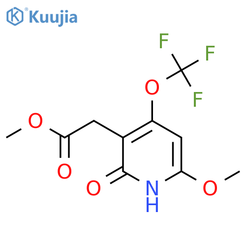 Methyl 2-hydroxy-6-methoxy-4-(trifluoromethoxy)pyridine-3-acetate structure