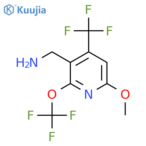 3-(Aminomethyl)-6-methoxy-2-(trifluoromethoxy)-4-(trifluoromethyl)pyridine structure