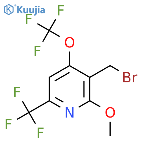 3-(Bromomethyl)-2-methoxy-4-(trifluoromethoxy)-6-(trifluoromethyl)pyridine structure
