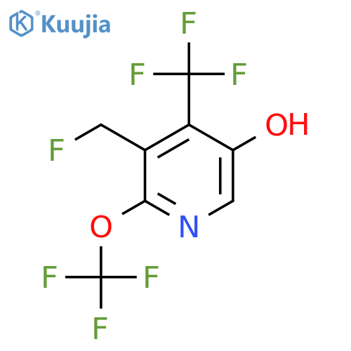 3-(Fluoromethyl)-5-hydroxy-2-(trifluoromethoxy)-4-(trifluoromethyl)pyridine structure