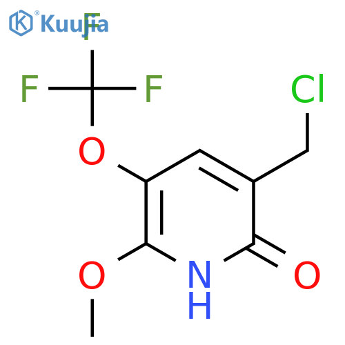 3-(Chloromethyl)-2-hydroxy-6-methoxy-5-(trifluoromethoxy)pyridine structure