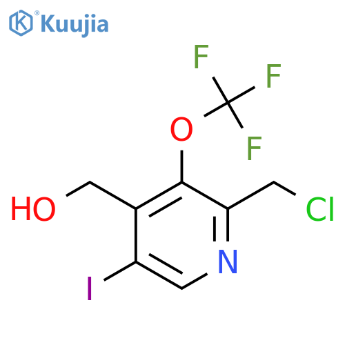 2-(Chloromethyl)-5-iodo-3-(trifluoromethoxy)pyridine-4-methanol structure