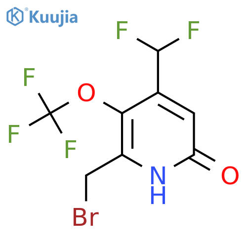 2-(Bromomethyl)-4-(difluoromethyl)-6-hydroxy-3-(trifluoromethoxy)pyridine structure