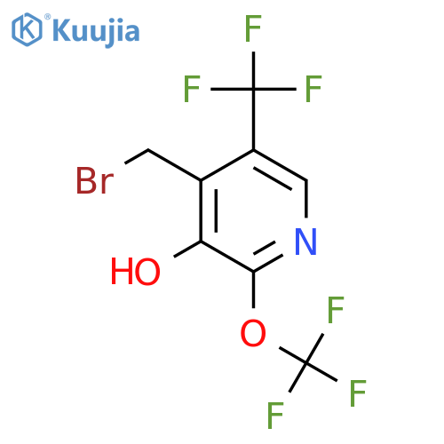 4-(Bromomethyl)-3-hydroxy-2-(trifluoromethoxy)-5-(trifluoromethyl)pyridine structure