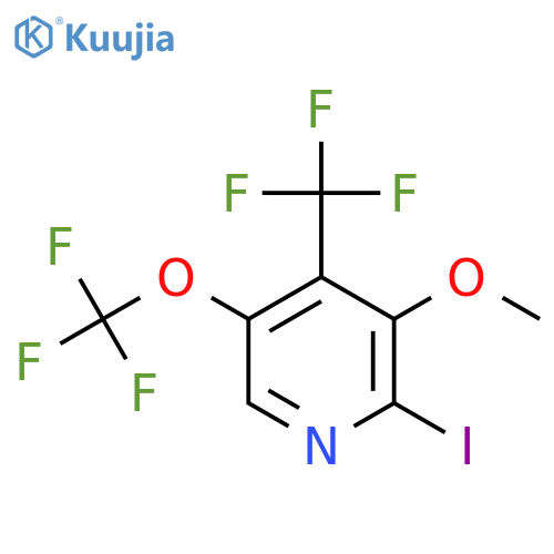 2-Iodo-3-methoxy-5-(trifluoromethoxy)-4-(trifluoromethyl)pyridine structure