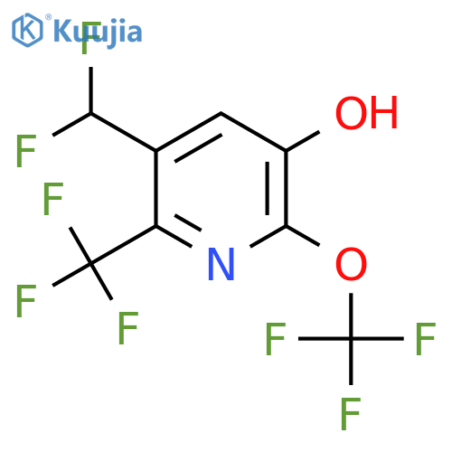 3-(Difluoromethyl)-5-hydroxy-6-(trifluoromethoxy)-2-(trifluoromethyl)pyridine structure