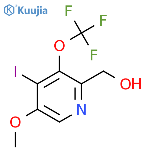 4-Iodo-5-methoxy-3-(trifluoromethoxy)pyridine-2-methanol structure