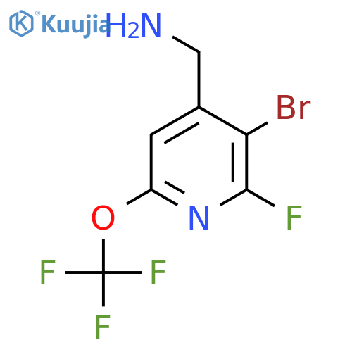 4-(Aminomethyl)-3-bromo-2-fluoro-6-(trifluoromethoxy)pyridine structure