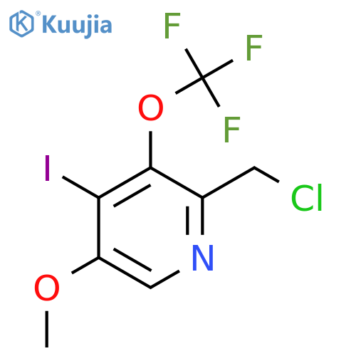 2-(Chloromethyl)-4-iodo-5-methoxy-3-(trifluoromethoxy)pyridine structure