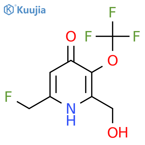 6-(Fluoromethyl)-4-hydroxy-3-(trifluoromethoxy)pyridine-2-methanol structure