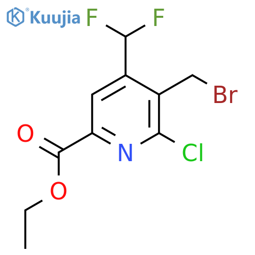 Ethyl 3-(bromomethyl)-2-chloro-4-(difluoromethyl)pyridine-6-carboxylate structure